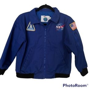 Vintage Future Products Inc Youth Nasa flight jacket Astronaut Size 14-16